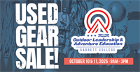 Garrett College Outdoor Leadership and Adventure Education Used Gear Sale