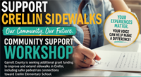 Support Crellin Sidewalks: Community Letter Writing Workshop