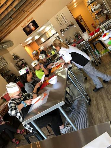 Chef Pam loves young chefs and kids b-day parties
