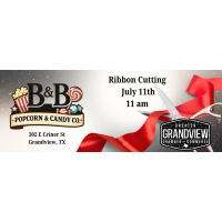 Ribbon Cutting - B&B Popcorn & Candy