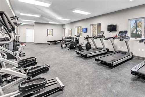 Expansive 24 Hour Fitness Center