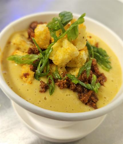 Airy Point Farms Sweet Corn Bisque (Food Truck Menu)