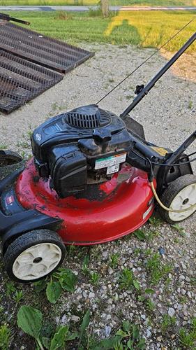 We work on small engines. Chain saws, zero turns, utility tractors