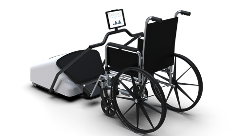 VibeSit PRO with wheelchair