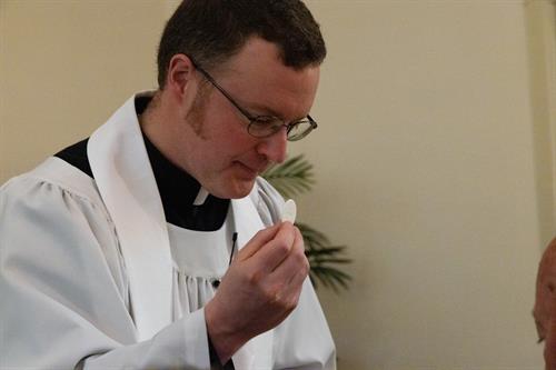 Close-up of Holy Communion—visual storytelling for LCMS churches centered on Christ’s true body and blood.