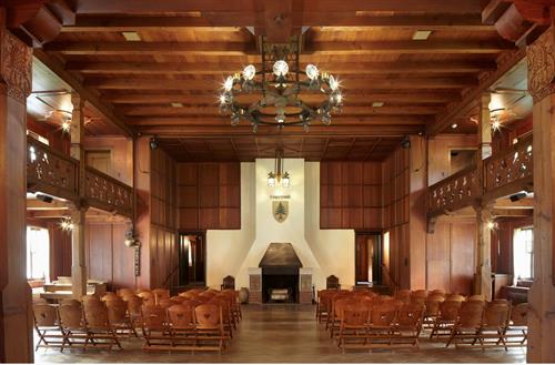 The Saal - the central room at Waelderhaus