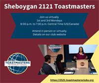 Sheboygan Toastmasters 2121