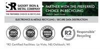 Sadoff Iron & Metal: E-Recycling & Data Destruction...call today!