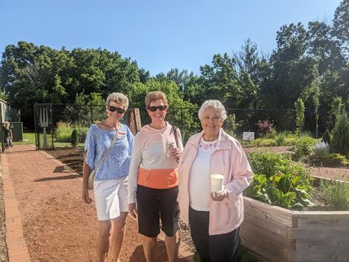 Sensory Garden is located behind our building and is open to the public weekdays May-October.