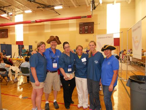 Midwest Dental in Sheboygan participates in the Mission of Mercy each year. Pictured here in 2013.