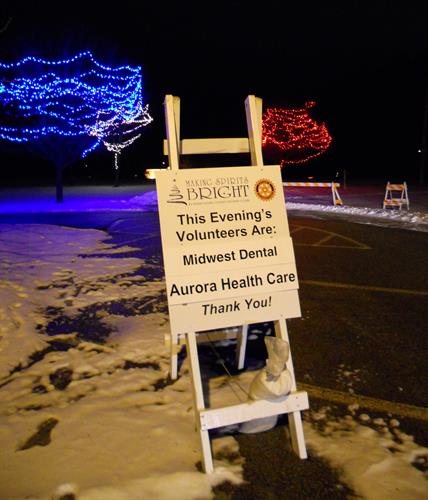 Midwest Dental sponsored the 2013 Rotary Lights display in Sheboygan.