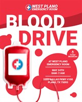 Community Event: West Plano ER - Blood Drive