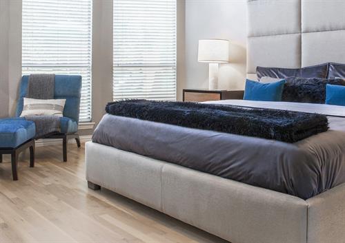 Italian Modern Blue/Gray Master Bedroom Italian Modern Blue/Gray Master Bedroom