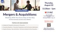 First United Bank Financial Pillar: Mergers & Acquisitions Lunch & Learn