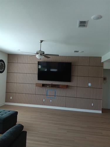 TV Mount and Acoustic Panel Install
