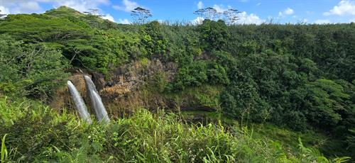 Waterfalls in Kauai, Hawaii.