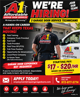 A1 AFFORDABLE GARAGE DOOR SERVICES