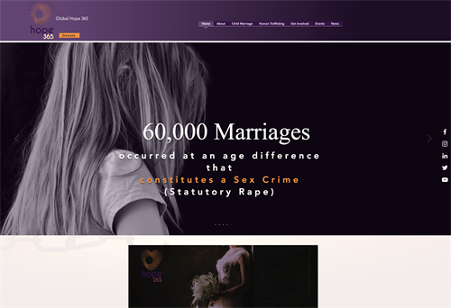 Website Design - Global Hope 365