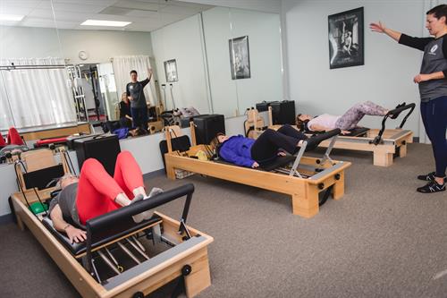 Semi-private pilates sessions with a max of 3 people
