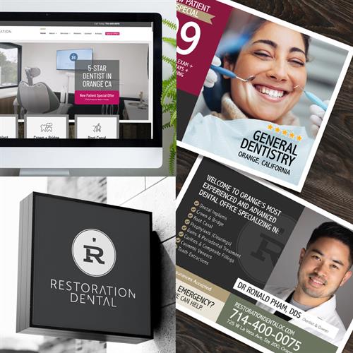 Branding, Web Design, SEO, and Google Ads for Restoration Dental in Orange CA