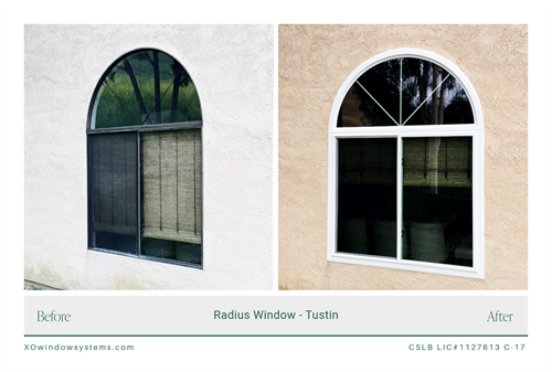 Radius Window Installation - by XO Window Systems- Tustin