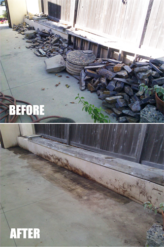 Backyard Junk Removal - Before & After