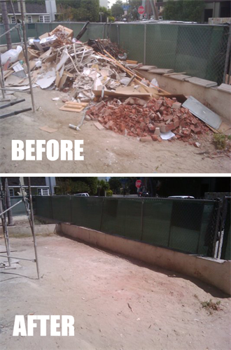 Construction Haul Away - Before & After