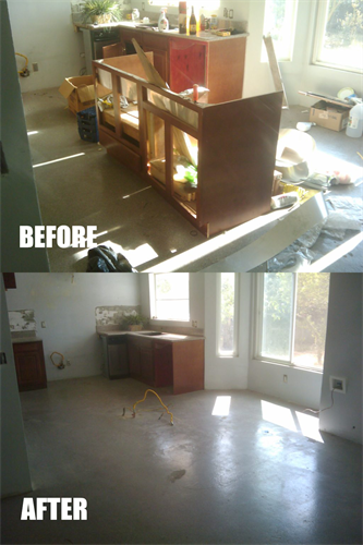 Kitchen Junk Removal - Before & After