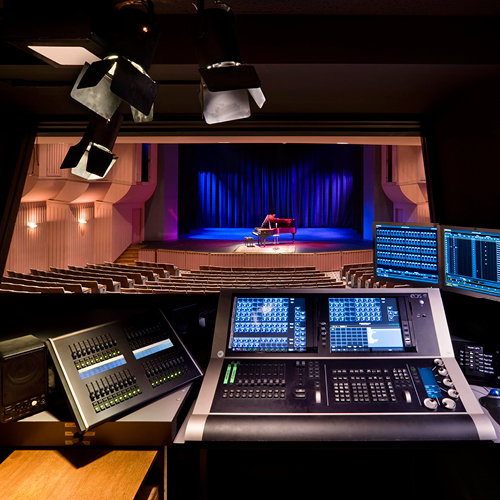 View from the light booth