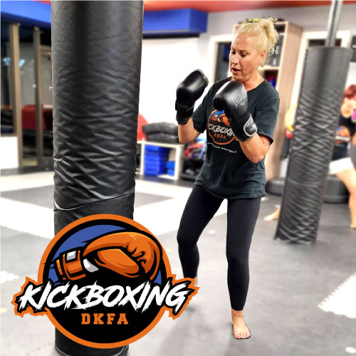 Build strength & flexibility with kickboxing! Plus, learn self-defense skills and leave feeling awesome! 