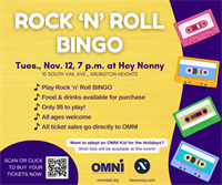 Rock N Roll Bingo at Hey Nonny Benefiting OMNI