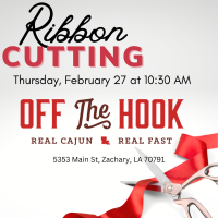 Ribbon Cutting- Off the Hook