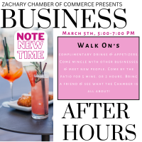 Business After Hours- Walk On's