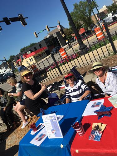 Registering voters at the French Market