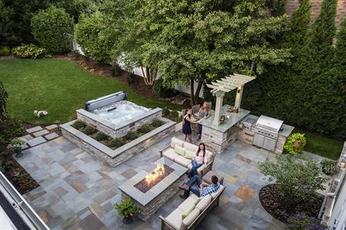 Seen from above, our ILCA Excellence in Landscape Gold Award winner is even more stunning and you can really see the beauty of the stone work. Seen from above, our ILCA Excellence in Landscape Gold Award winner is even more stunning and you can really see the beauty of the stone work.