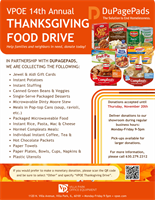 VPOE and DuPagePads Renew Thanksgiving Drive to Fight Homelessness and Hunger