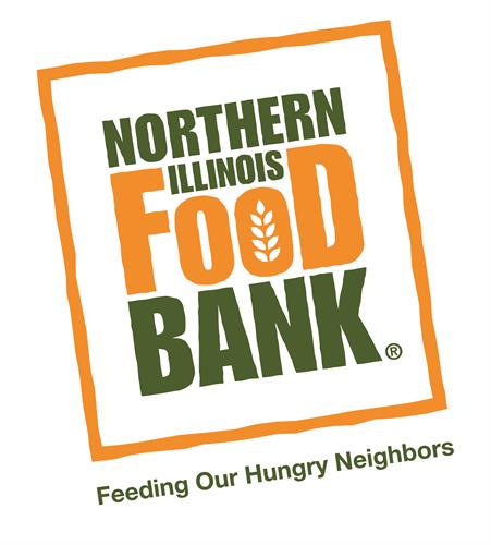 Northern Illinois Food Bank logo with tag line, "Feeding Our Hungry Neighbors"