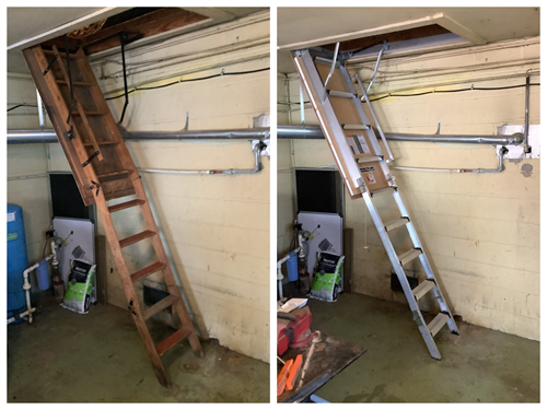 attic stairs replacement 