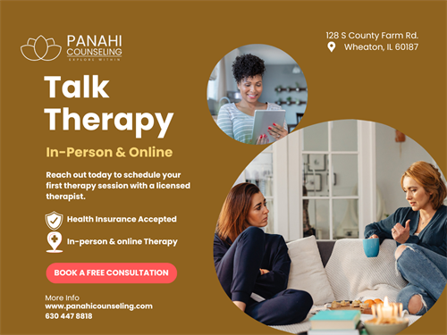 Panahi Counseling offers Individual Talk Therapy to clients of all ages.