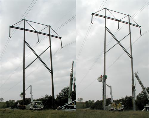 Before & After PhaseRaiser® Structure Raised 15'