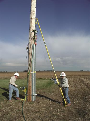 Crew Installing the PoleEnforcer®