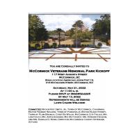 McCormick Veterans Memorial Park Kickoff