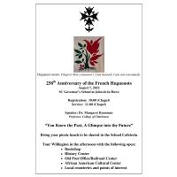 258th Anniversary of the French Huguenots