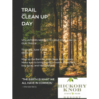 Trails Clean Up Day Hickory Knob State Park