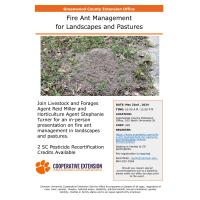 Fire Ant Management for Landscapes and Pastures