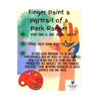 Finger Paint a Portrait of a Park Ranger