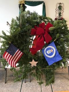 Air Force Wreath presented by SGT Roland Temple at WAA Ceremony Dec. 17, 2022