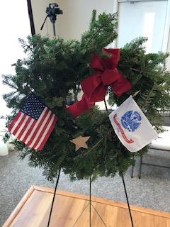 Army Wreath presented by CW4 Bob Leonard at  Wreaths Across America Ceremony, Dec. 17, 2022