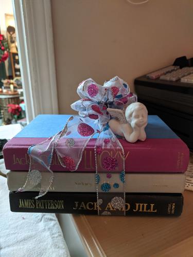 Book stack decoration