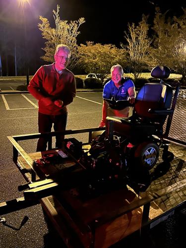 2025, 10-21 Motorized Wheelchair Donation to disabled Citadel SC Military College Graduate